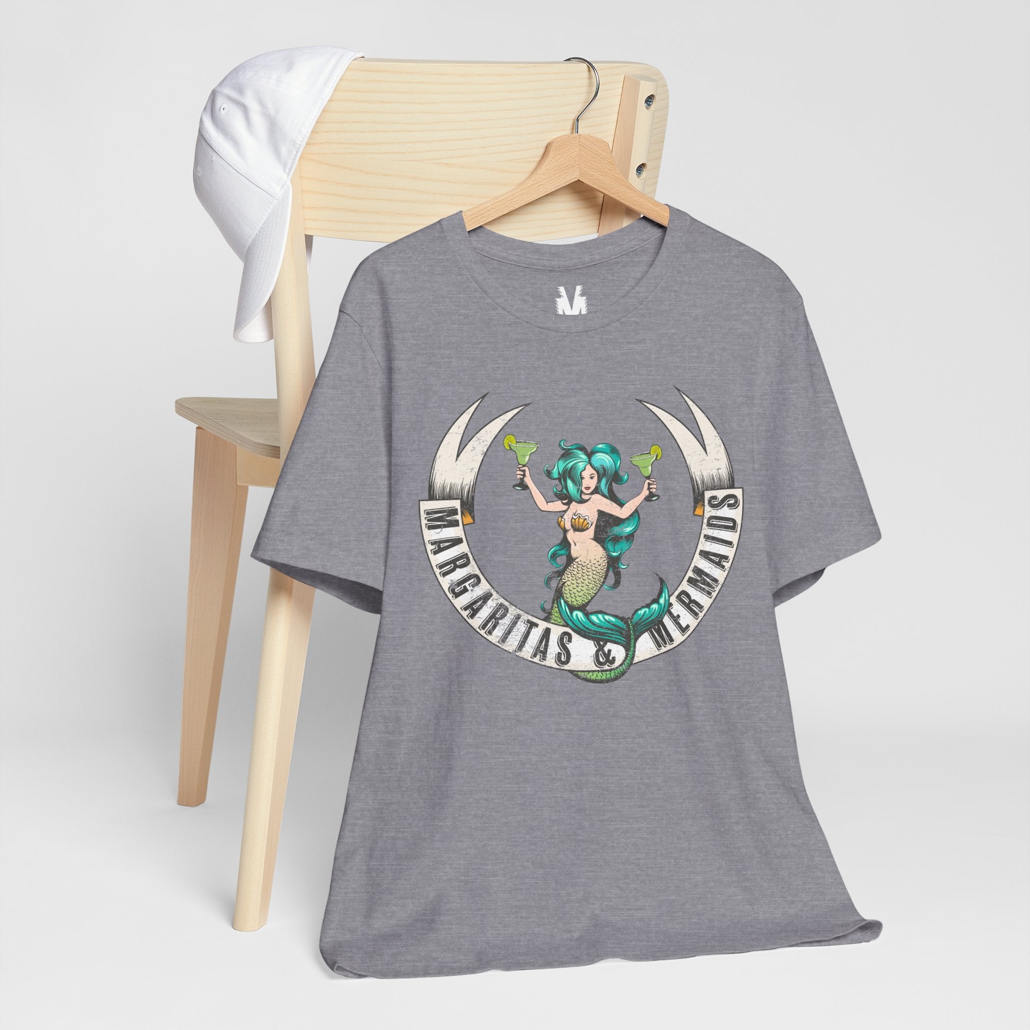 Margaritas Mermaids Tee, Fun Summer Shirt