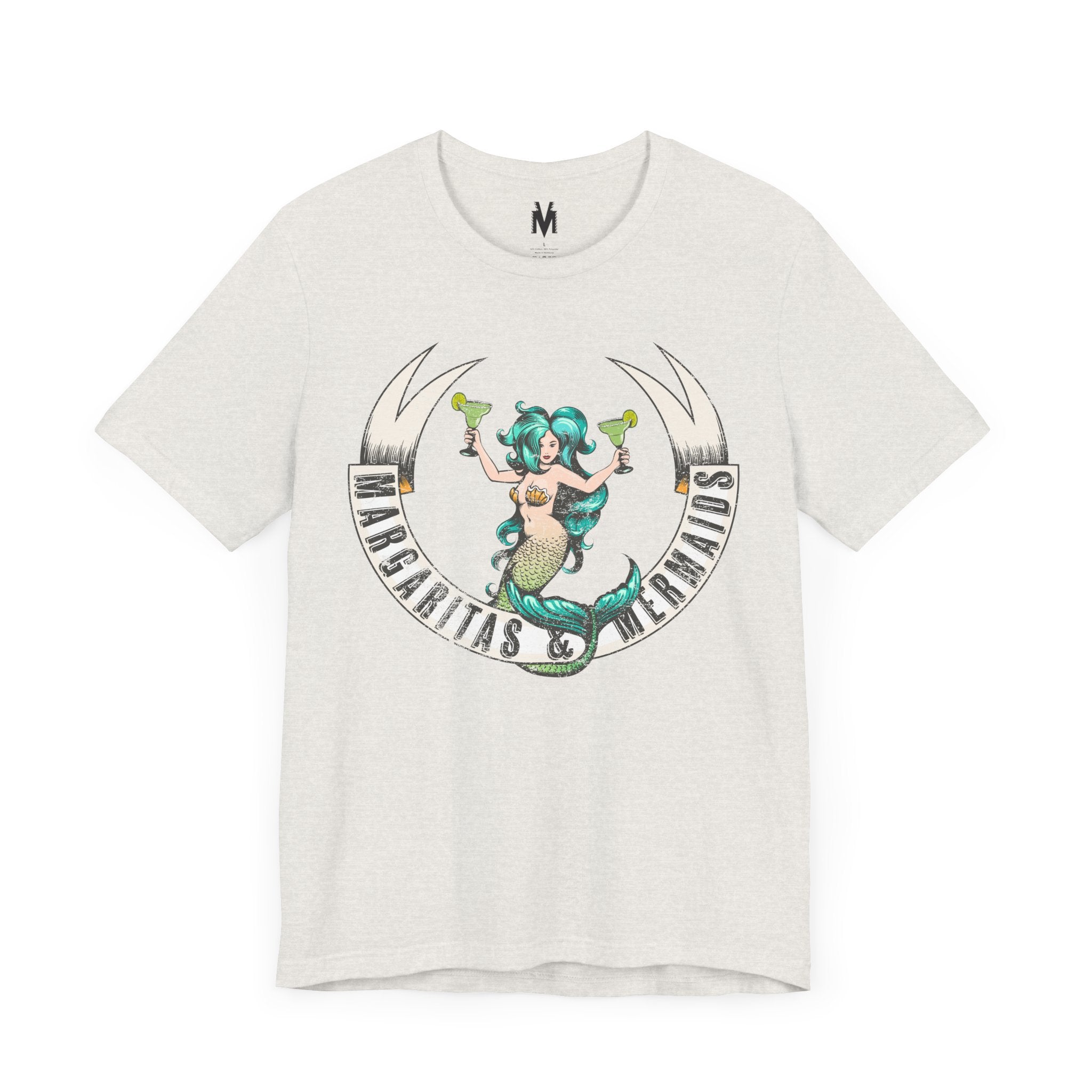 Margaritas Mermaids Tee, Fun Summer Shirt