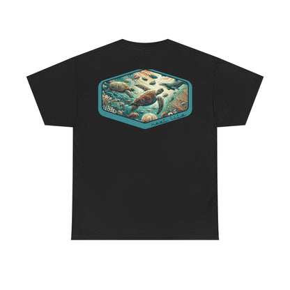 Reef Life Unisex Tee - Reef, Honu, Dolphin, Fish Design