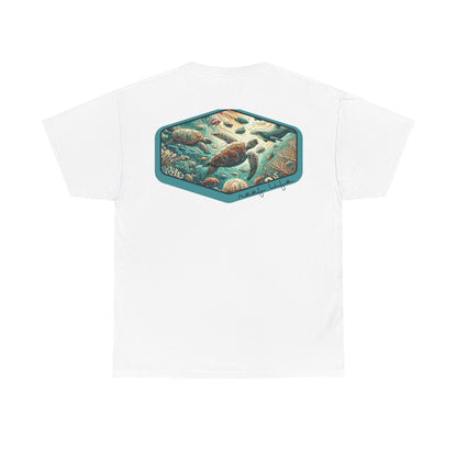Reef Life Unisex Tee - Reef, Honu, Dolphin, Fish Design