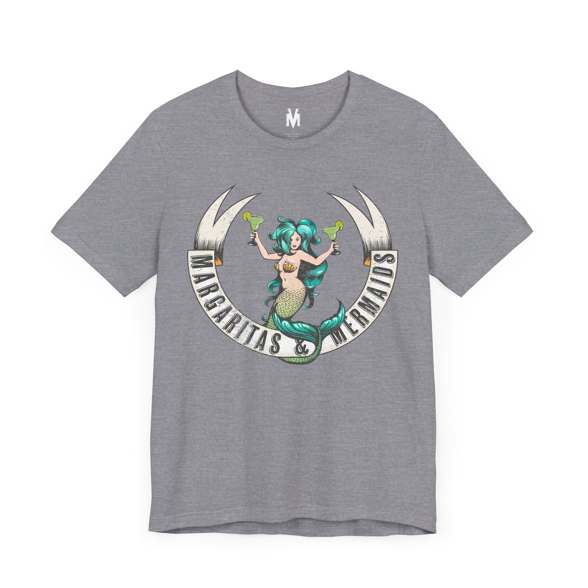 Margaritas Mermaids Tee, Fun Summer Shirt