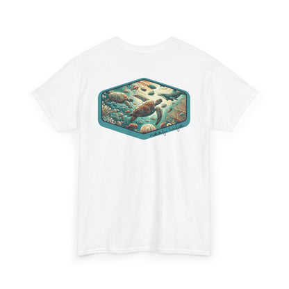 Reef Life Unisex Tee - Reef, Honu, Dolphin, Fish Design
