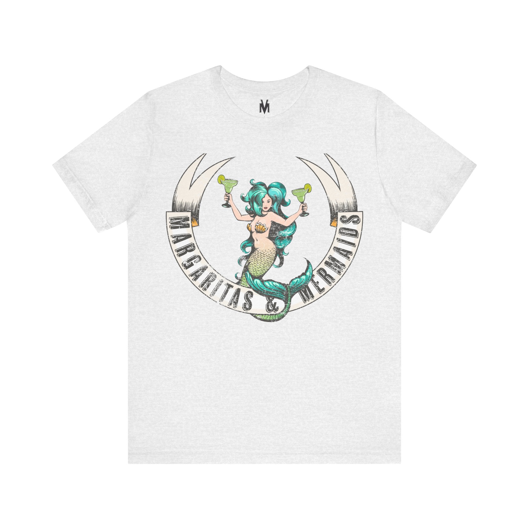 Margaritas & Mermaids Tee, Fun Summer Shirt
