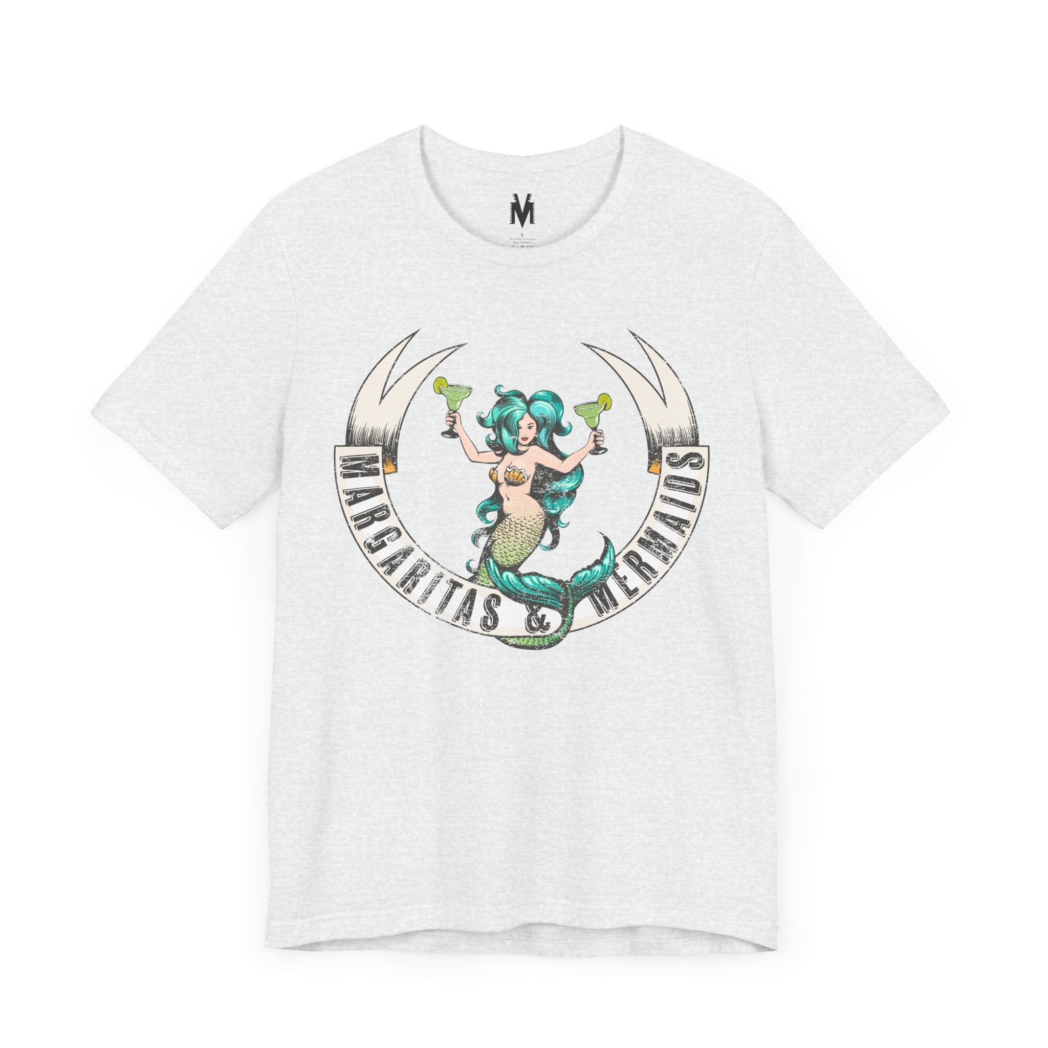 Margaritas Mermaids Tee, Fun Summer Shirt
