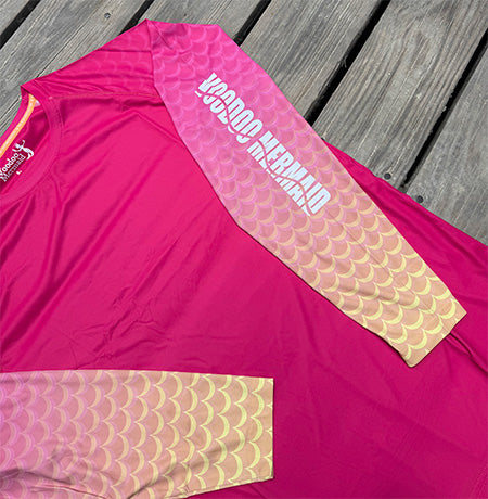 Voodoo Mermaid Sun Shirt  Blue and Pink